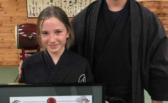 Ninja kid earns junior Shodan