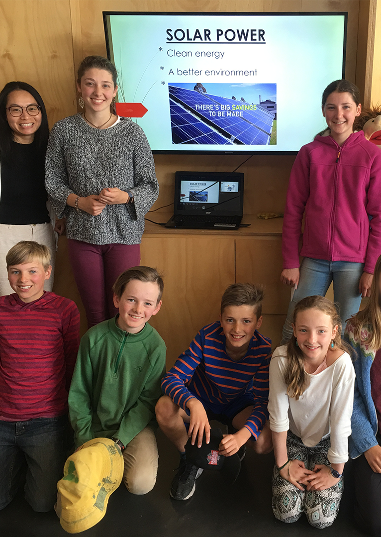 Energy-neutral goal for students taking innovative climate action