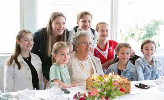 Johanna van de Kamp's 100th birthday
