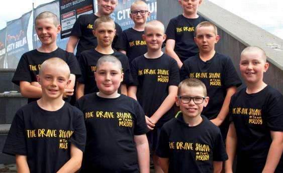 Students brave the shave for Maddy